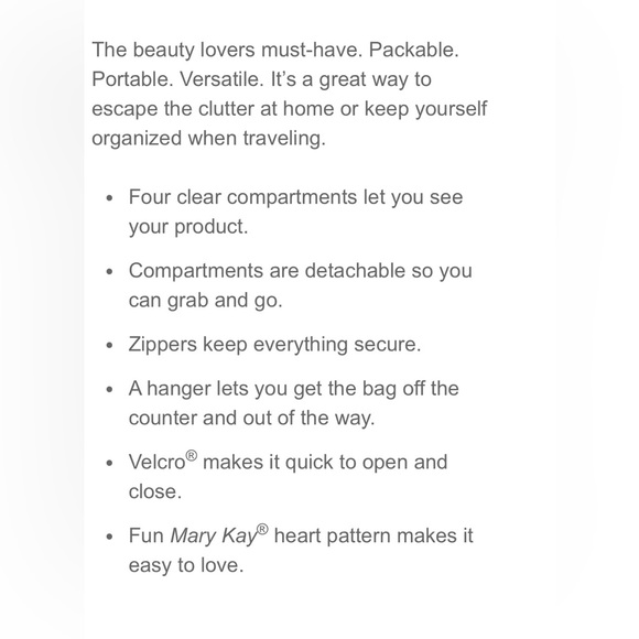 Mary Kay Travel Roll-Up Bag NEW - Picture 5 of 5